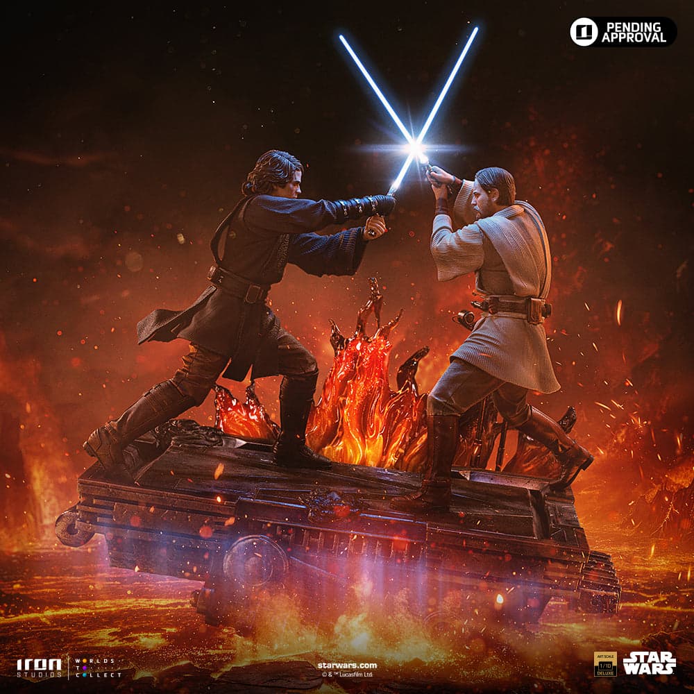Anakin vs Obi-Wan Star Wars Art Scale 1/10 - Iron Studios